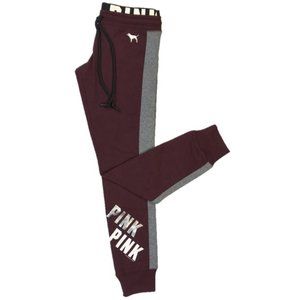 ISO!!! PINK Victorias Secret  Maroon/Burgandy Joggers XL